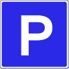Verkehrszeichen Parkplatz