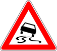 Verkehrszeichen Schleudergefahr