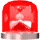 GIF-Animation Alarmlampe im Pixel-Style