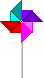 GIF-Animation Buntes im Pixel-Style