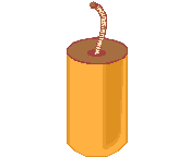 GIF-Animation Explosives im Pixel-Style