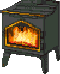 GIF-Animation Feuer im Pixel-Style