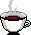GIF-Animation Kaffee im Pixel-Style