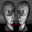 GIF-Animation Pink Floyd im Pixel-Style