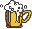 GIF-Bild Bier im Pixel-Style