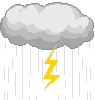 GIF-Bild Blitz im Pixel-Style