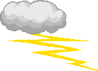 GIF-Bild Blitz im Pixel-Style