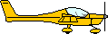 GIF-Bild Flugzeug im Pixel-Style