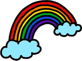 GIF-Bild Regenbogen im Pixel-Style