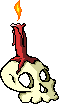 GIF-Bild Totenkopf im Pixel-Style