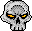 GIF-Bild Totenkopf im Pixel-Style