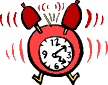 GIF-Bild Uhr im Pixel-Style